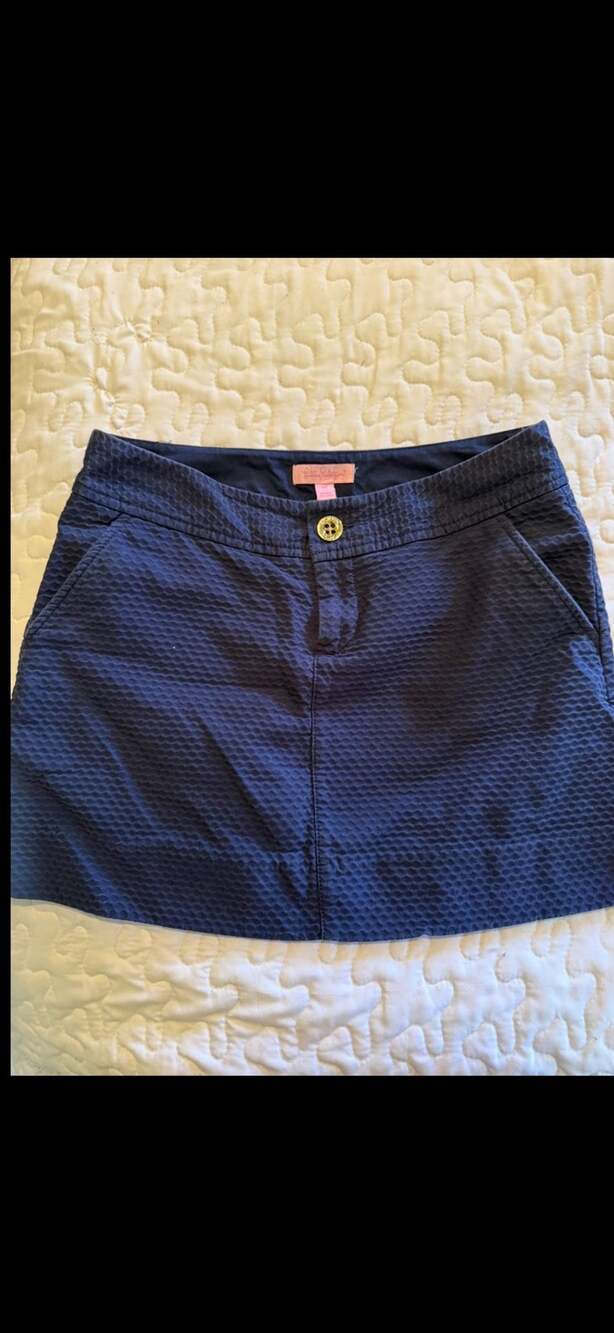 Lilly Pulitzer Skort Size 00 Navy Blue Athletic